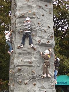 climbing wall fun day